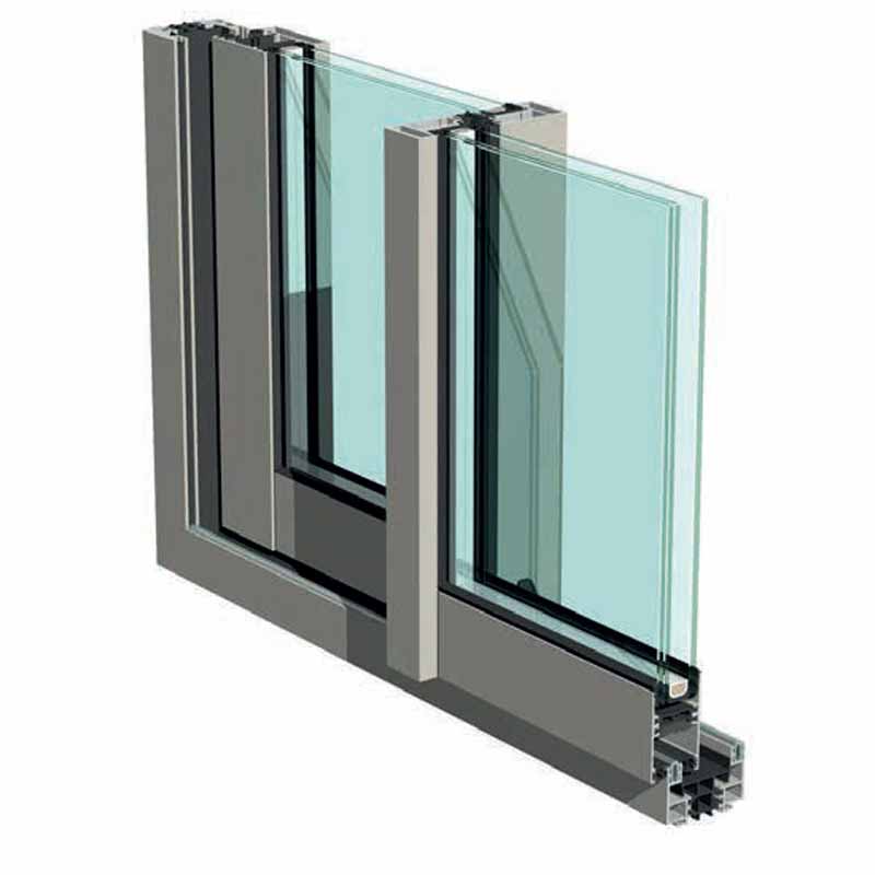 sliding aluminum window section