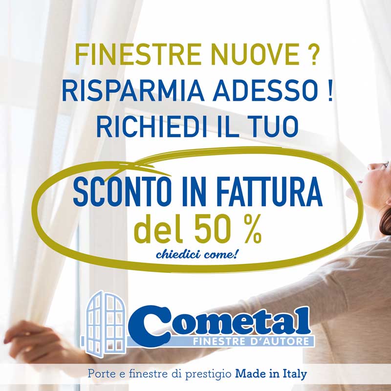 Sconto in fattura per l'acquisto dei tuoi nuovi serramenti